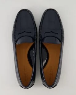 George Watts Slipper In Blau -Tretter Geschaft T 26090200013 pic11