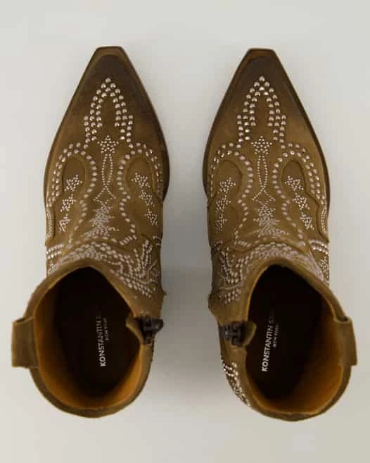 Konstantin Starke Stiefelette in Braun Konstantin Starke Stiefelette In Braun -Tretter Geschaft T 29140300225 pic11