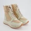 Blauer Stiefelette In Beige